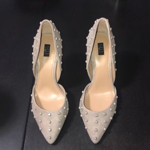 Studded nude heels